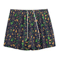 Christmas Party Elements Pattern Print Mesh Shorts
