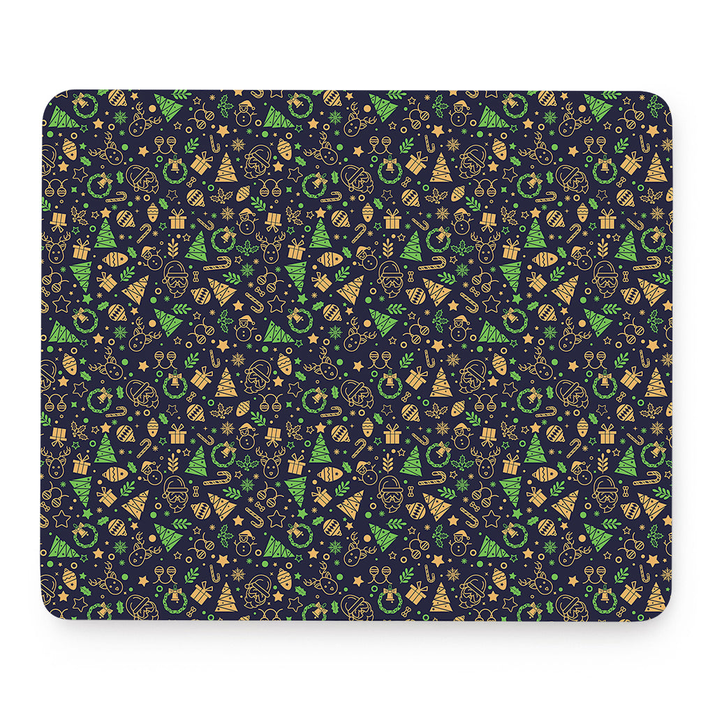 Christmas Party Elements Pattern Print Mouse Pad