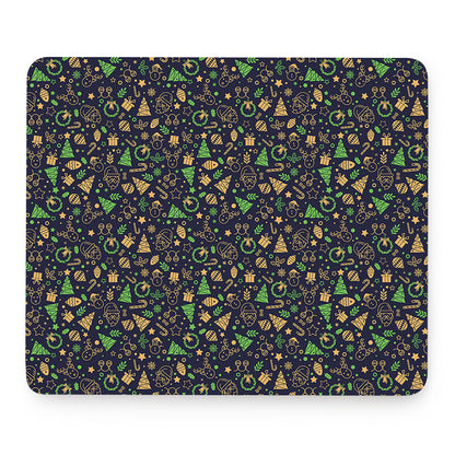 Christmas Party Elements Pattern Print Mouse Pad