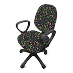 Christmas Party Elements Pattern Print Office Chair Cover