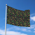 Christmas Party Elements Pattern Print Polyester Flag