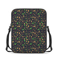 Christmas Party Elements Pattern Print Rectangular Crossbody Bag