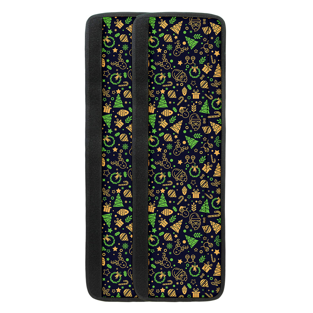 Christmas Party Elements Pattern Print Refrigerator Handle Covers