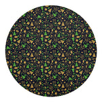 Christmas Party Elements Pattern Print Round Blanket