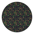 Christmas Party Elements Pattern Print Round Floor Mat