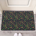 Christmas Party Elements Pattern Print Rubber Doormat