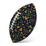 Christmas Party Elements Pattern Print Rugby Ball