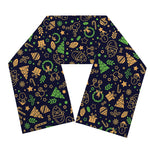 Christmas Party Elements Pattern Print Scarf