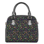 Christmas Party Elements Pattern Print Shoulder Handbag