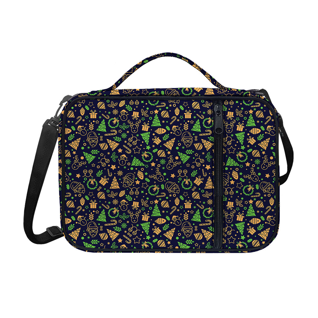 Christmas Party Elements Pattern Print Shoulder Strap Bible Bag