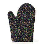 Christmas Party Elements Pattern Print Single Oven Mitt