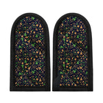 Christmas Party Elements Pattern Print Skillet Handle Cover