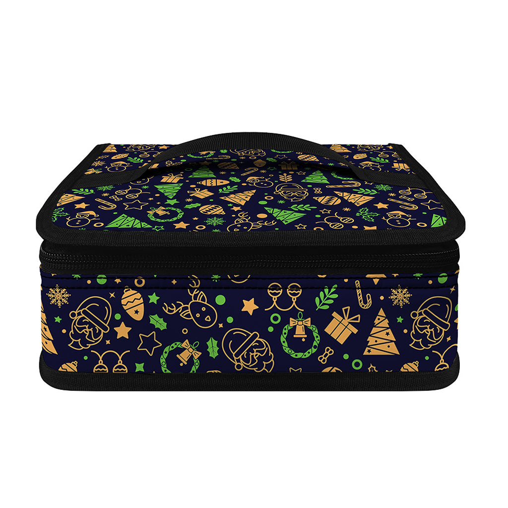 Christmas Party Elements Pattern Print Small Lunch Bag