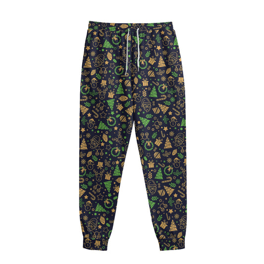 Christmas Party Elements Pattern Print Sweatpants