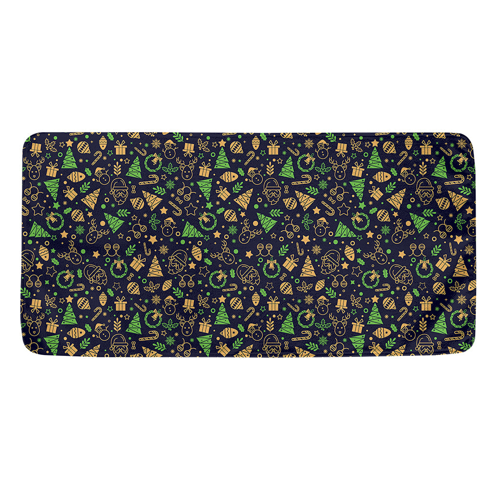 Christmas Party Elements Pattern Print Towel