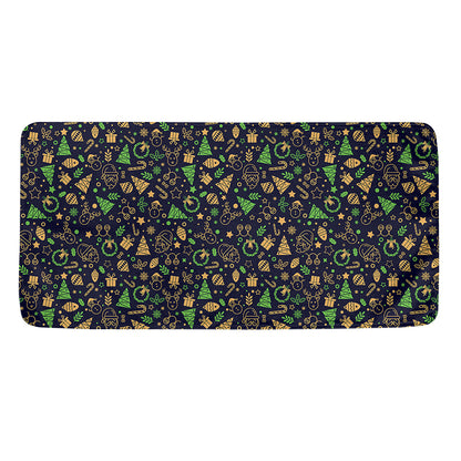 Christmas Party Elements Pattern Print Towel