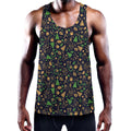 Christmas Party Elements Pattern Print Men's Workout Tank Top