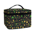 Christmas Party Elements Pattern Print Travel Makeup Bag