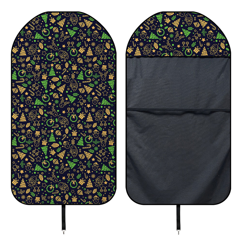 Christmas Party Elements Pattern Print Waterproof Car Seat Cover