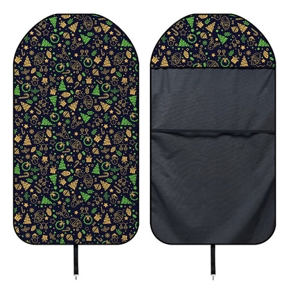 Christmas Party Elements Pattern Print Waterproof Car Seat Cover