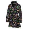 Christmas Party Elements Pattern Print Women's Bathrobe