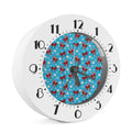Christmas Party Knitted Pattern Print Alarm Clock