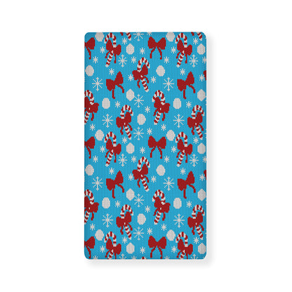 Christmas Party Knitted Pattern Print Baby Crib Sheet
