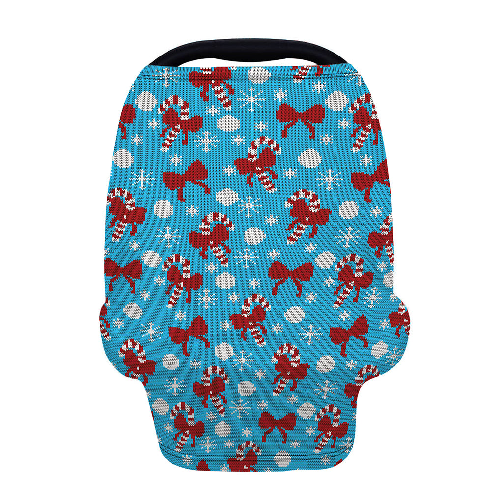 Christmas Party Knitted Pattern Print Baby Seat Cover