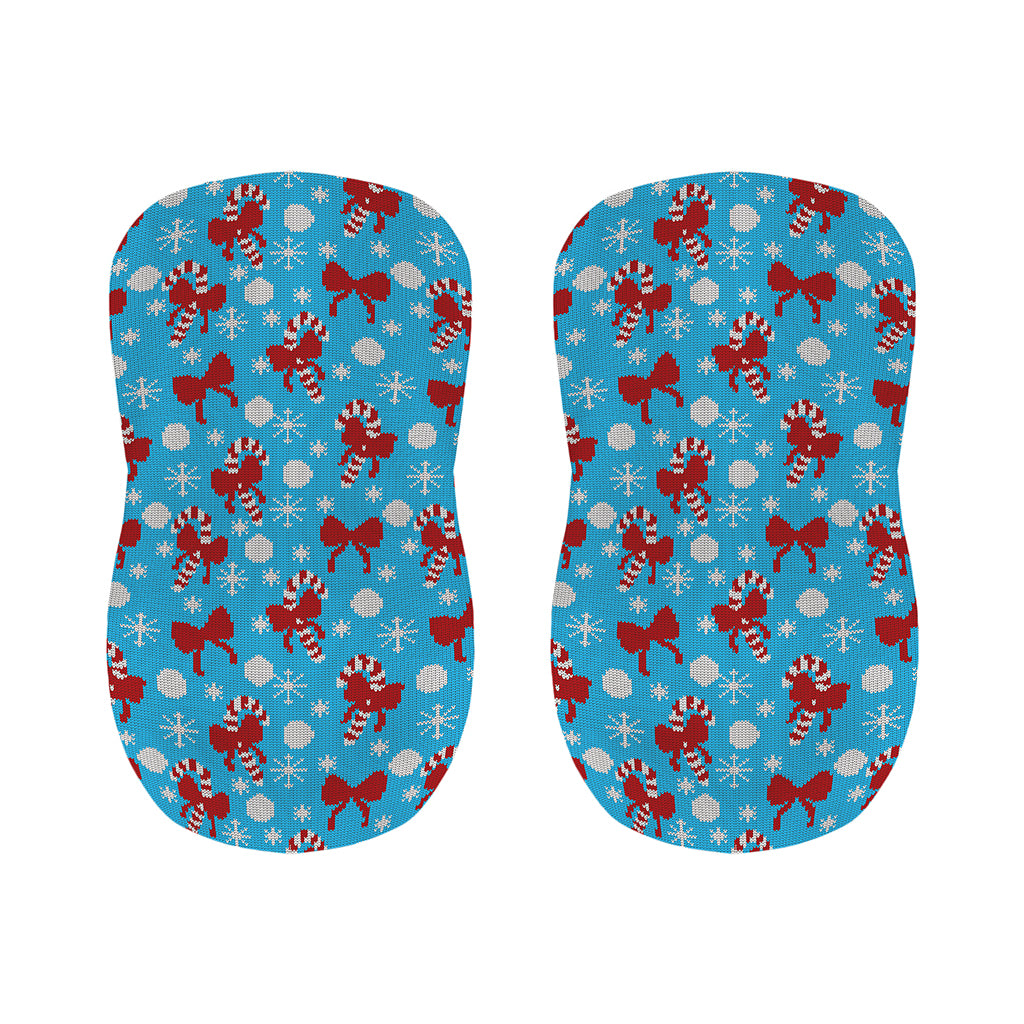 Christmas Party Knitted Pattern Print Bar Stool Covers
