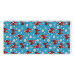 Christmas Party Knitted Pattern Print Beach Towel