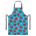 Christmas Party Knitted Pattern Print Bib Apron With Pocket