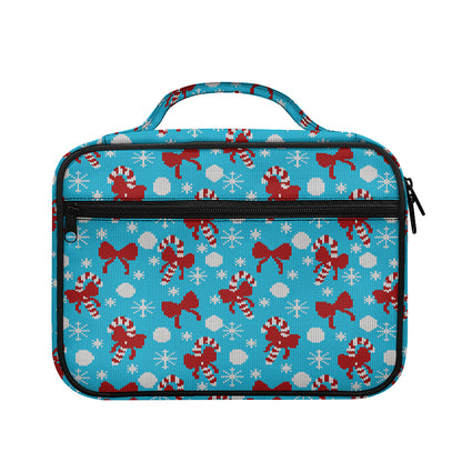 Christmas Party Knitted Pattern Print Briefcase Bible Bag