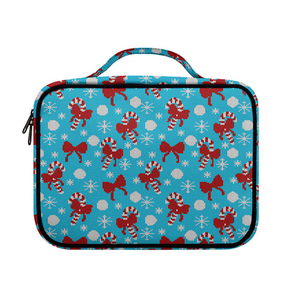 Christmas Party Knitted Pattern Print Briefcase Bible Bag