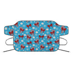 Christmas Party Knitted Pattern Print Car Windshield Snow Cover