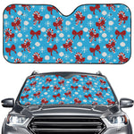 Christmas Party Knitted Pattern Print Car Windshield Sun Shade