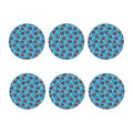 Christmas Party Knitted Pattern Print Coaster Set