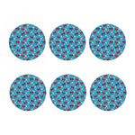 Christmas Party Knitted Pattern Print Coaster Set