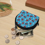 Christmas Party Knitted Pattern Print Coin Purse