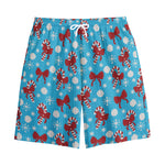 Christmas Party Knitted Pattern Print Cotton Shorts