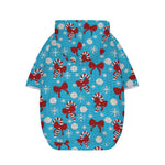 Christmas Party Knitted Pattern Print Dog Zip Up Hoodie