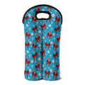 Christmas Party Knitted Pattern Print Double Neoprene Wine Tote