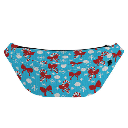 Christmas Party Knitted Pattern Print Fanny Pack