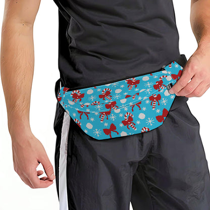 Christmas Party Knitted Pattern Print Fanny Pack