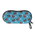 Christmas Party Knitted Pattern Print Glasses Case
