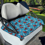 Christmas Party Knitted Pattern Print Golf Cart Seat Cover