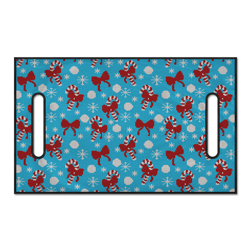 Christmas Party Knitted Pattern Print Golf Cart Seat Cover