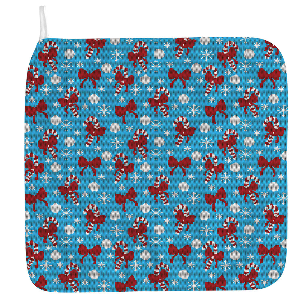 Christmas Party Knitted Pattern Print Hand Towel