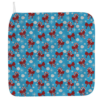 Christmas Party Knitted Pattern Print Hand Towel