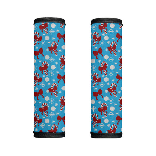 Christmas Party Knitted Pattern Print Handle Covers