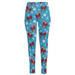 Christmas Party Knitted Pattern Print High-Waisted Pocket Leggings